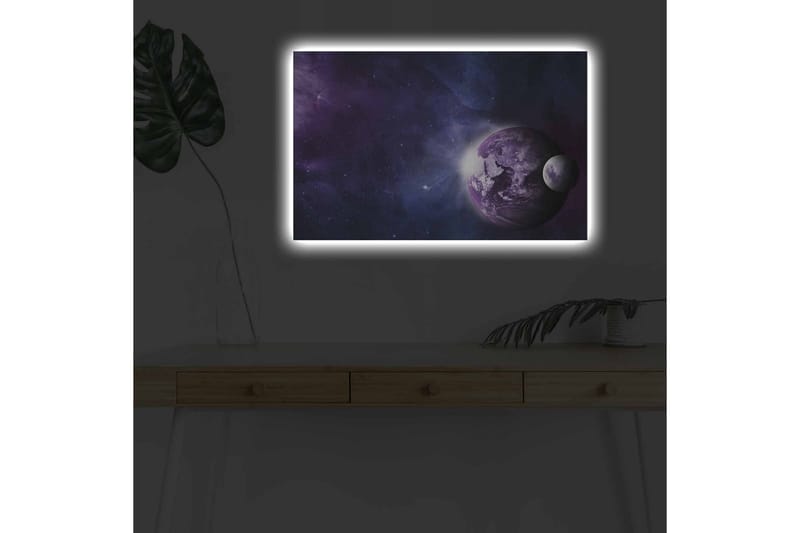 Väggdekor LED-belysning Canvas Målning - Inredning - Tavlor & posters - Canvastavla