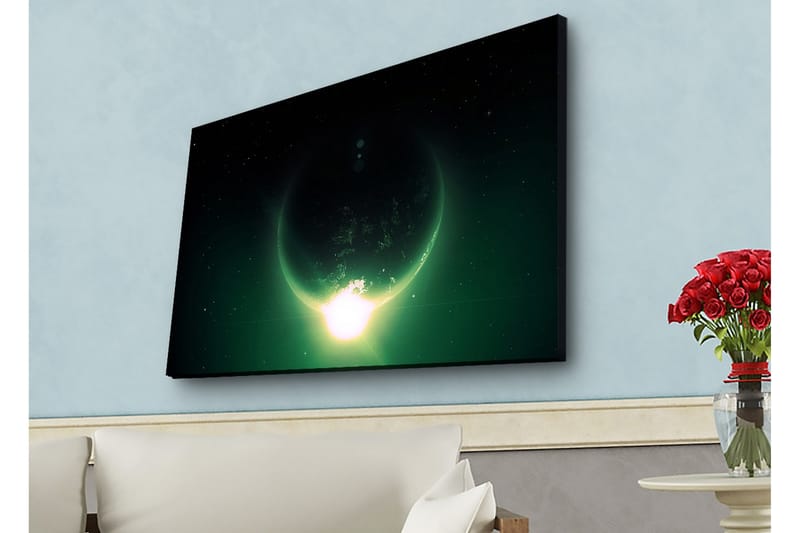 Väggdekor LED-belysning Canvas Målning - Inredning - Tavlor & posters - Canvastavla