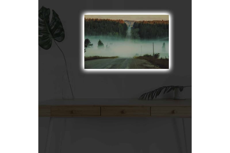 Väggdekor LED-belysning Canvas Målning - Inredning - Tavlor & posters - Canvastavla