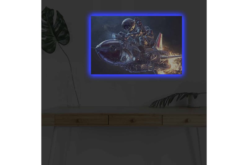 Väggdekor LED-belysning Canvas Målning - Inredning - Tavlor & posters - Canvastavla