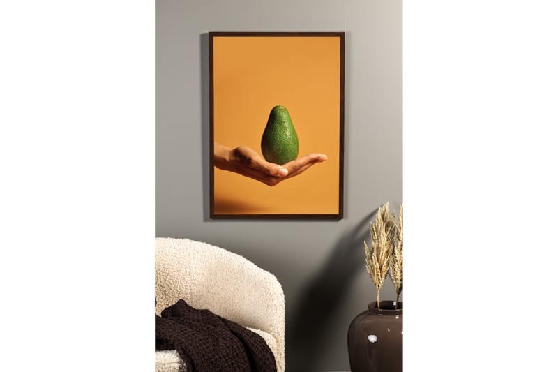 Poster Avocado 21x30 cm - Orange/Grön - Inredning - Tavlor & posters - Posters & prints