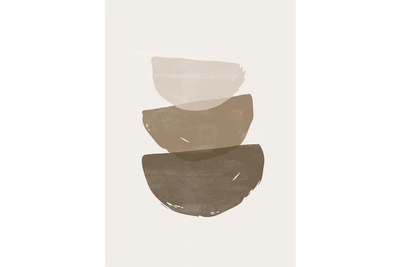 Poster Brush strokes 21x30 cm - Beige - Inredning - Tavlor & posters - Posters & prints