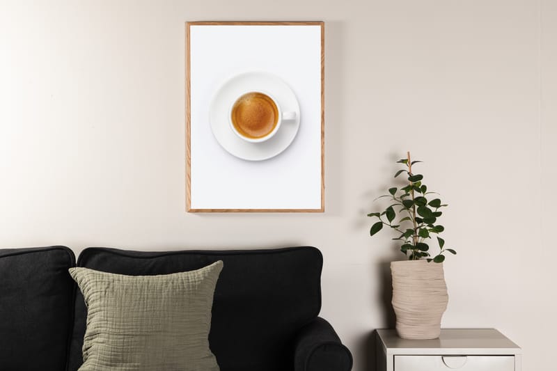 Poster Skimmed coffee 21x30 cm - Brun/Vit - Inredning - Tavlor & posters - Posters & prints