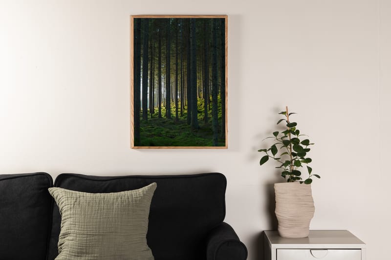 Poster Woods 21x30 cm - Svart/Grön - Inredning - Tavlor & posters - Posters & prints