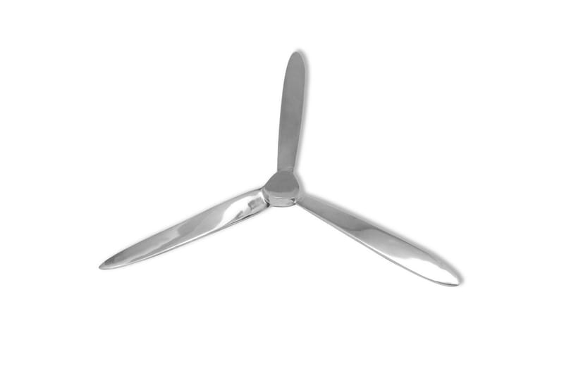 Väggmonterad propeller aluminium silver 70 cm - Silver - Inredning - Väggdekor