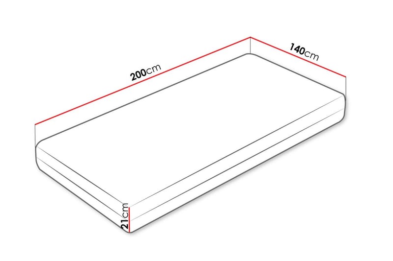 Flynt Resårmadrass 140x200 cm - Vit - Möbler - Barnmöbler - Barnsäng & juniorsäng - Resårbotten barn & barn madrasser