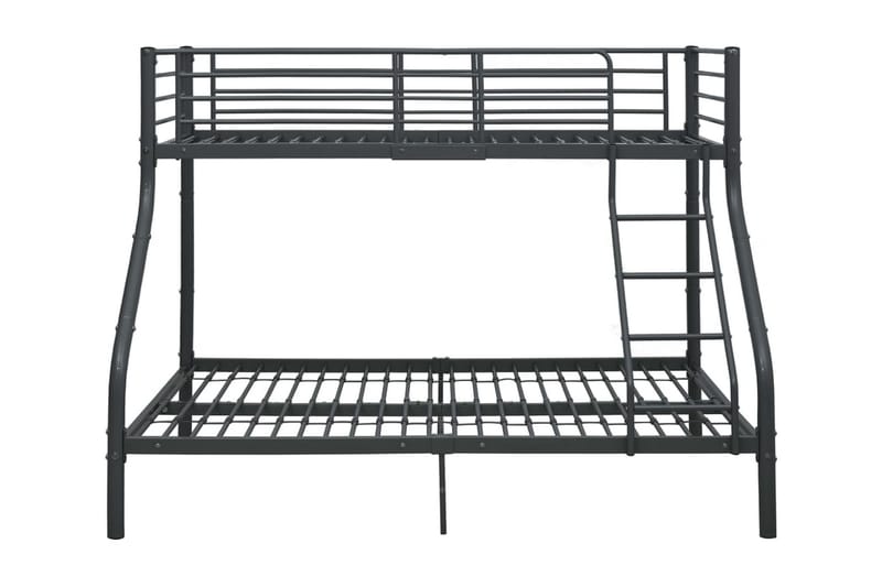 Våningssäng svart metall 140x200/90x200 cm - Svart - Möbler - Barnmöbler - Barnsäng & juniorsäng - Våningssäng barn