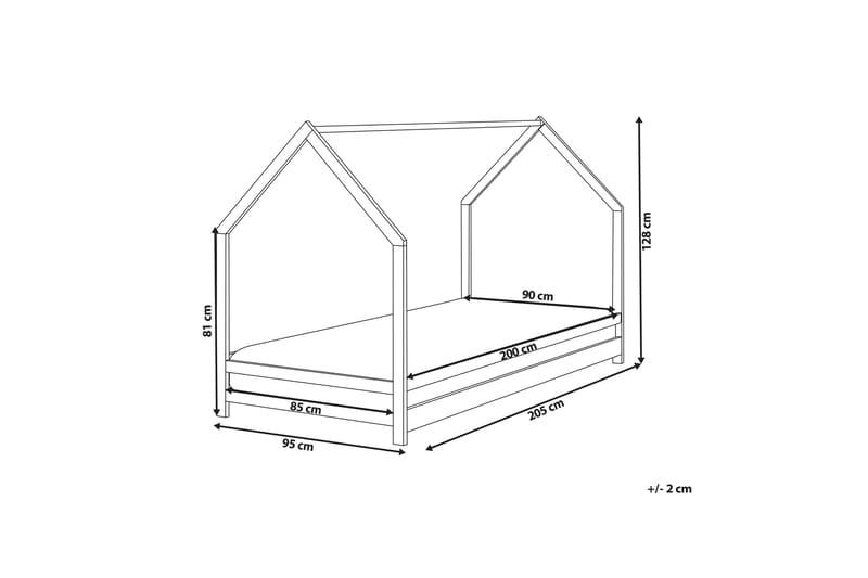 Farrah Juniorsäng 90x200 cm - Ljust trä - Möbler - Barnmöbler - Barnsäng & juniorsäng