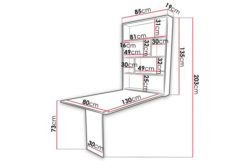 Abi Matbord 85 cm - Vit - Möbler - Bord & matgrupp - Matbord & köksbord