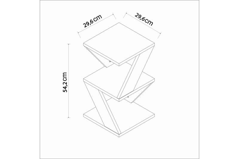 Albeni Sidobord 29,6 cm - Brun - Möbler - Bord & matgrupp - Avlastningsbord & sidobord - Lampbord & sidobord