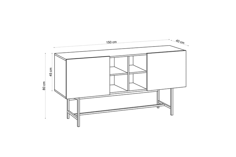 Avlastningsbord Hattusa 150 cm - Natur - Möbler - Bord & matgrupp - Avlastningsbord & sidobord - Konsolbord & hallbord