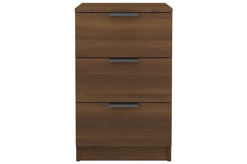 beBasic Sängbord 2 st brun ek 40x36x65 cm - Brown - Sängbord & nattduksbord