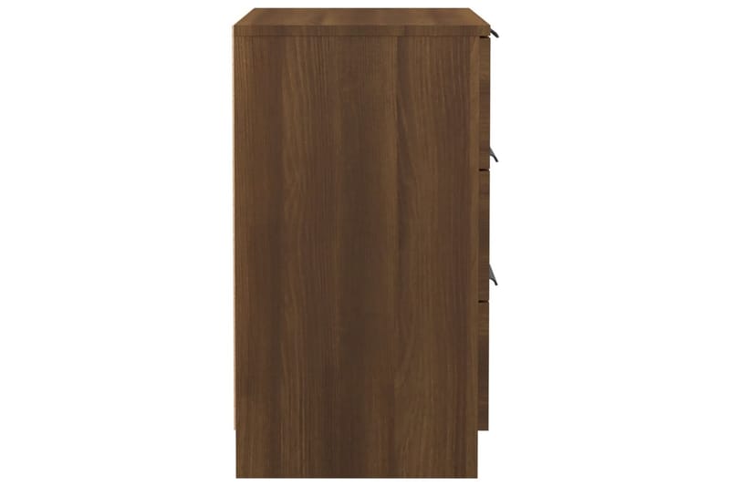 beBasic Sängbord 2 st brun ek 40x36x65 cm - Brown - Sängbord & nattduksbord