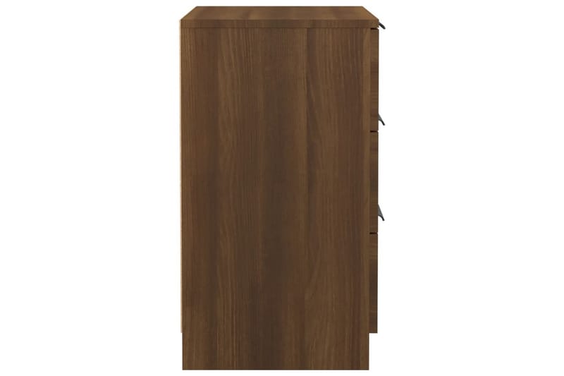 beBasic Sängbord brun ek 40x36x65 cm - Brown - Möbler - Bord & matgrupp - Avlastningsbord & sidobord - Sängbord & nattduksbord