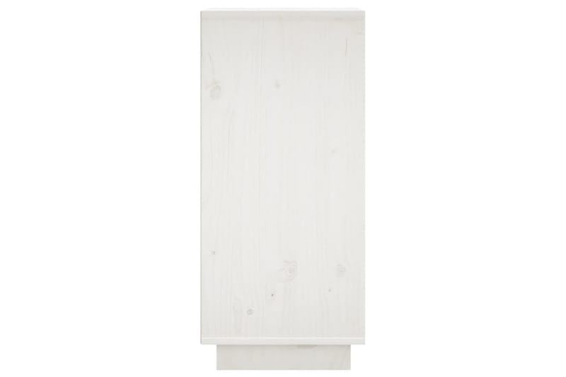 beBasic Skåp 2 st vit 31,5x34x75 cm massiv furu - White - Möbler - Bord & matgrupp - Avlastningsbord & sidobord - Brickbord & småbord