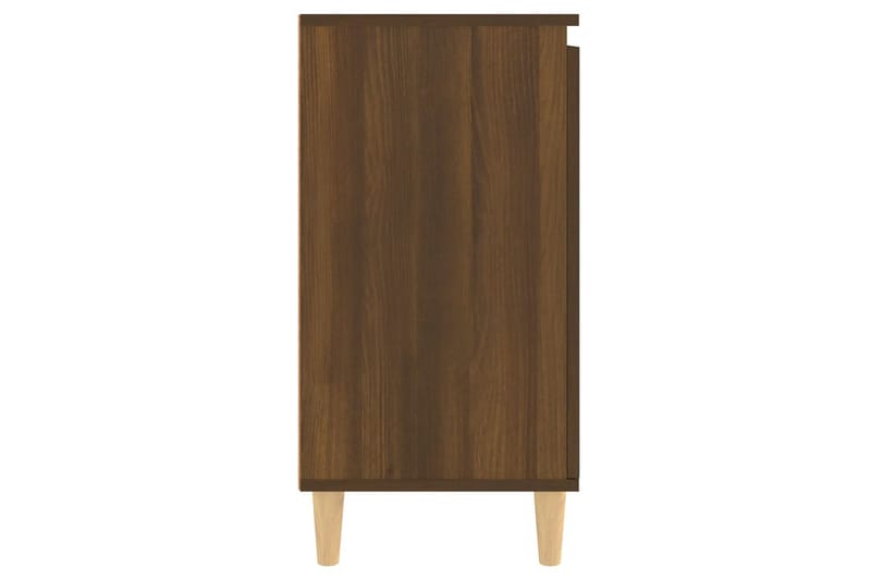 beBasic Skåp brun ek 60x35x70 cm konstruerat trä - Brown - Möbler - Bord & matgrupp - Avlastningsbord & sidobord - Brickbord & småbord