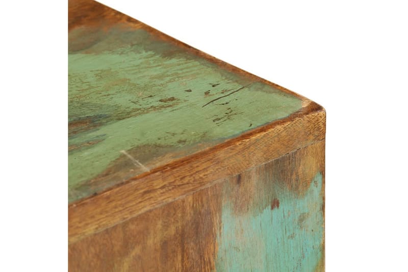 Sidobord 2 st massivt återvunnet trä - Flerfärgad - Lampbord & sidobord - Brickbord & småbord