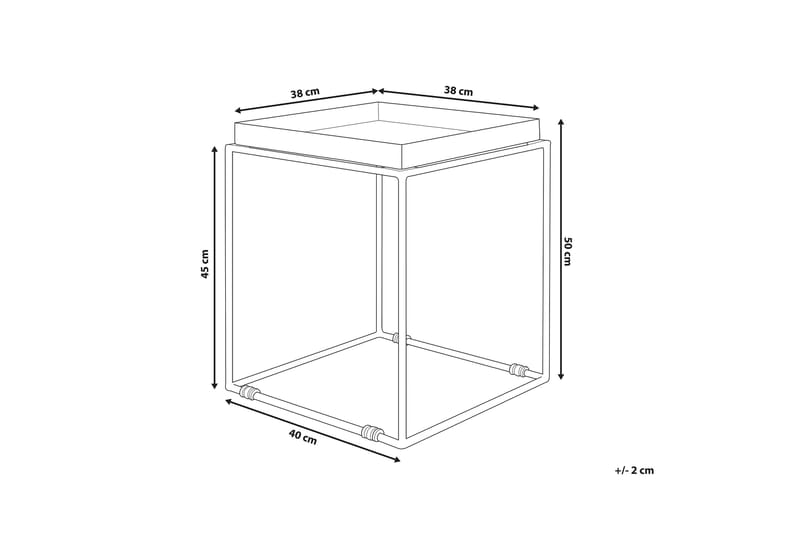 Sidobord Sa|on 40 cm - Vit - Lampbord & sidobord - Brickbord & småbord