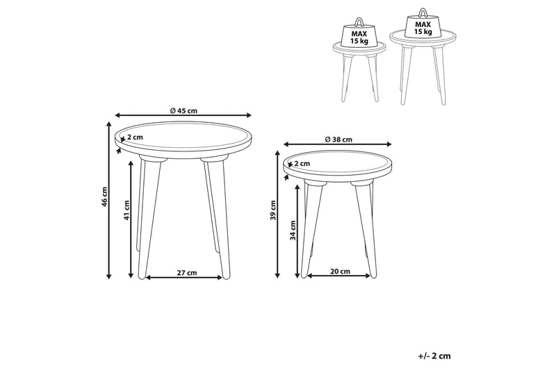 Dyton Satsbord 45 cm - Grön - Möbler - Bord & matgrupp - Avlastningsbord & sidobord - Satsbord