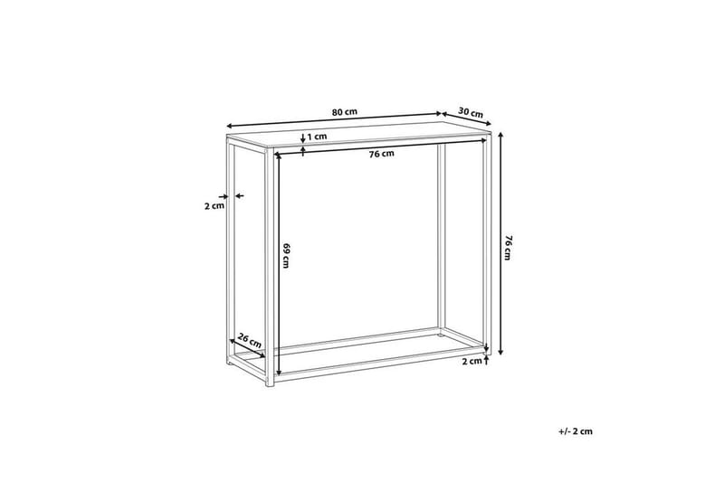 Konsolbord Delano - Svart - Konsolbord & hallbord - Avlastningsbord & sidobord - Hallförvaring