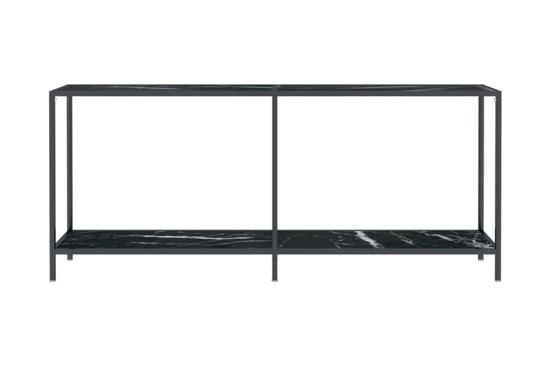 Konsolbord svart 180x35x75,5 cm härdat glas - Svart - Konsolbord & hallbord - Avlastningsbord & sidobord - Hallförvaring