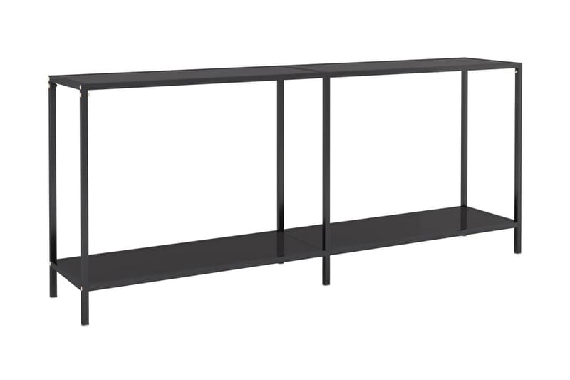 Konsolbord svart 180x35x75,5 cm härdat glas - Svart - Möbler - Bord & matgrupp - Avlastningsbord & sidobord - Konsolbord & hallbord