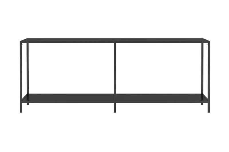 Konsolbord svart 200x35x75,5 cm härdat glas - Svart - Konsolbord & hallbord - Avlastningsbord & sidobord - Hallförvaring