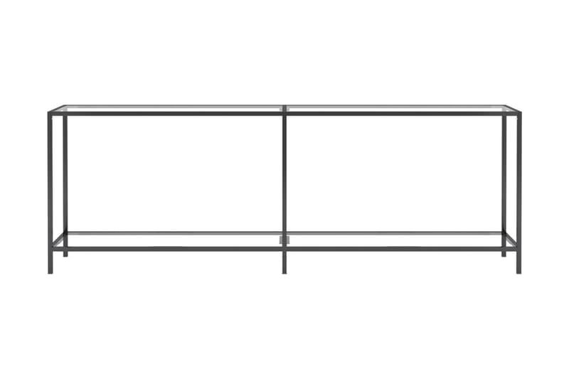 Konsolbord transparent 220x35x75,5 cm härdat glas - Transparent - Möbler - Bord & matgrupp - Avlastningsbord & sidobord - Konsolbord & hallbord