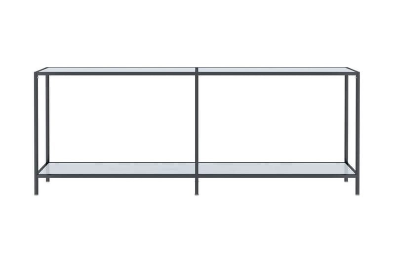 Konsolbord vit 200x35x75,5 cm härdat glas - Vit - Möbler - Bord & matgrupp - Avlastningsbord & sidobord - Konsolbord & hallbord