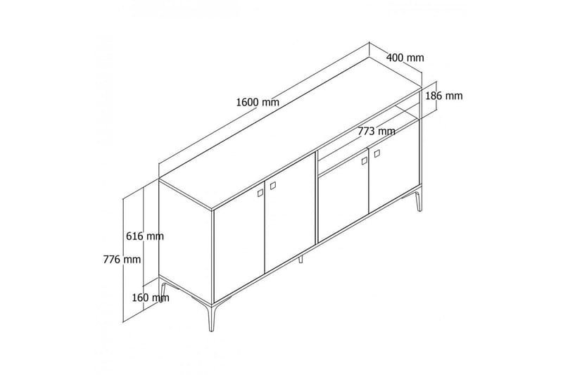 Konsollbord Artemis 160 cm - Ek - Möbler - Bord & matgrupp - Avlastningsbord & sidobord - Konsolbord & hallbord