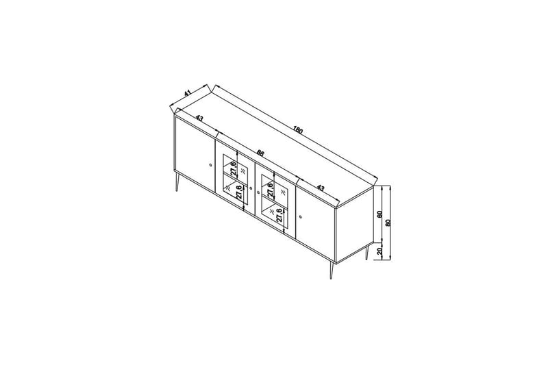 Konsollbord Elili 180 cm - Ek - Möbler - Bord & matgrupp - Avlastningsbord & sidobord - Konsolbord & hallbord