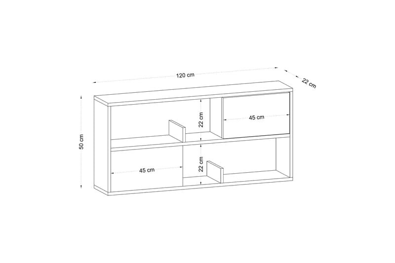 Konsollbord Forkis 120 cm - Vit - Möbler - Bord & matgrupp - Avlastningsbord & sidobord - Konsolbord & hallbord