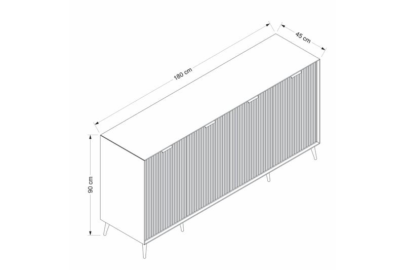 Konsollbord Luxe 180 cm - Sandsten - Möbler - Bord & matgrupp - Avlastningsbord & sidobord - Konsolbord & hallbord