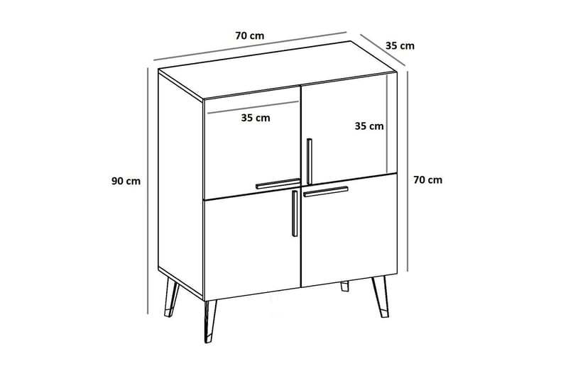 Konsollbord Makro 70 cm - Svart Marmor - Möbler - Bord & matgrupp - Avlastningsbord & sidobord - Konsolbord & hallbord