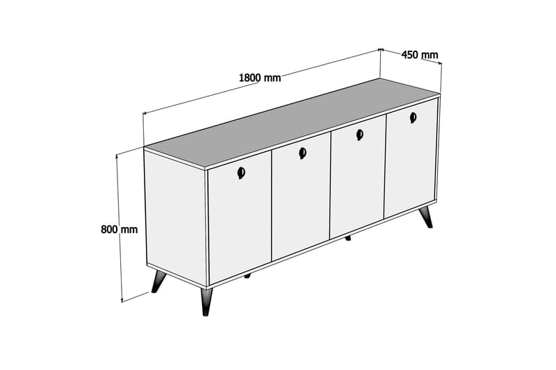 Konsollbord Mastara 180 cm - Brun - Möbler - Bord & matgrupp - Avlastningsbord & sidobord - Konsolbord & hallbord