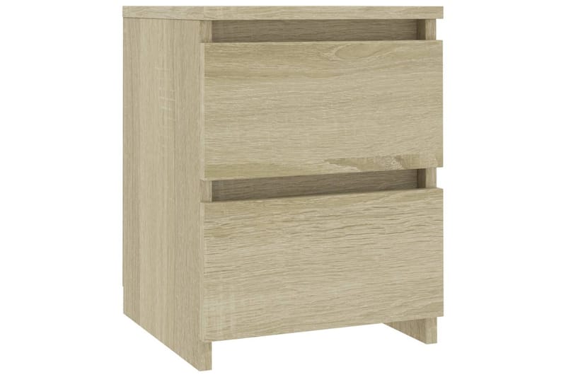 Sängbord 2 st sonoma ek 30x30x40 cm spånskiva - Brun - Möbler - Bord & matgrupp - Avlastningsbord & sidobord - Sängbord & nattduksbord