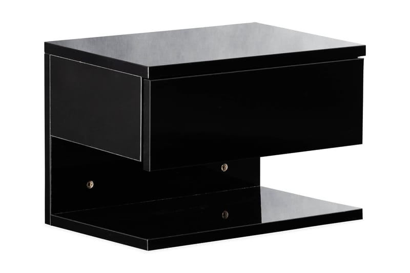 Sängbord Belmadu 35 cm - Svart - Sängbord & nattduksbord - Klaffbord & hopfällbart bord - Marmorbord