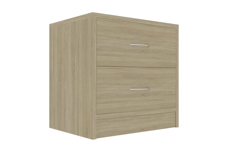 Sängbord sonoma ek 40x30x40 cm spånskiva - Brun - Möbler - Bord & matgrupp - Avlastningsbord & sidobord - Sängbord & nattduksbord