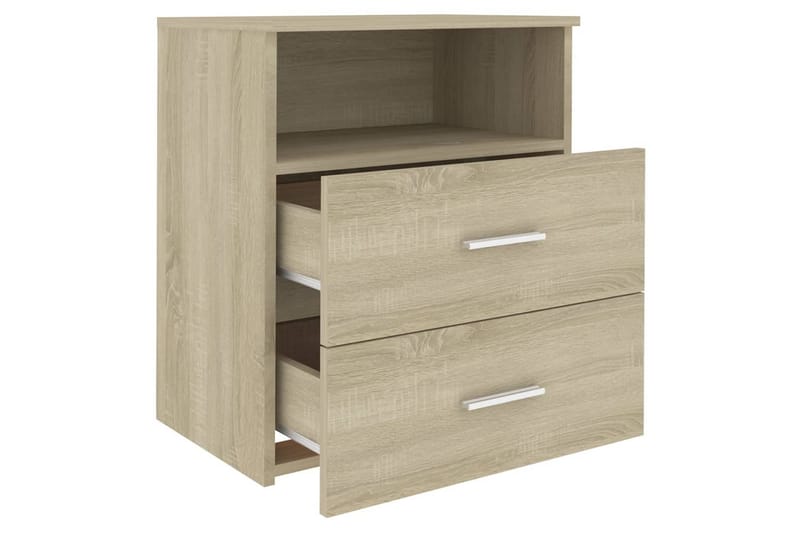 Sängbord sonoma-ek 50x32x60 cm - Brun - Möbler - Bord & matgrupp - Avlastningsbord & sidobord - Sängbord & nattduksbord