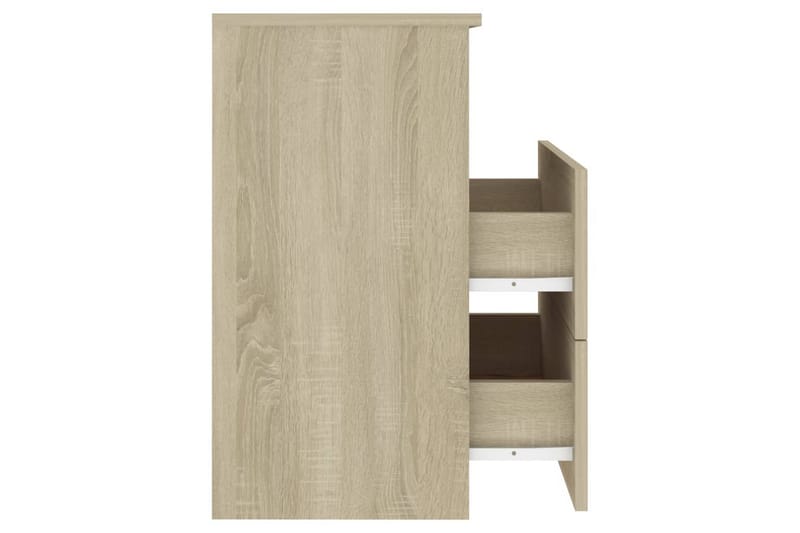 Sängbord sonoma-ek 50x32x60 cm - Brun - Möbler - Bord & matgrupp - Avlastningsbord & sidobord - Sängbord & nattduksbord