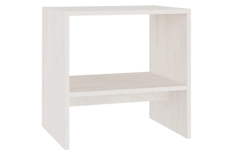 Sängbord vit 40x30,5x40 cm massiv furu - Vit - Möbler - Bord & matgrupp - Avlastningsbord & sidobord - Sängbord & nattduksbord