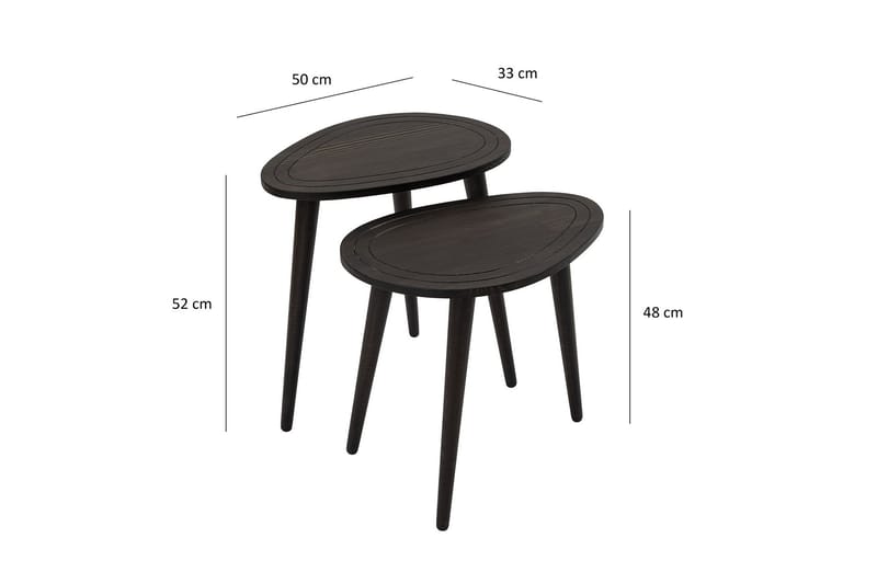 Satsbord Gozoa - Antracit - Möbler - Bord & matgrupp - Avlastningsbord & sidobord - Satsbord