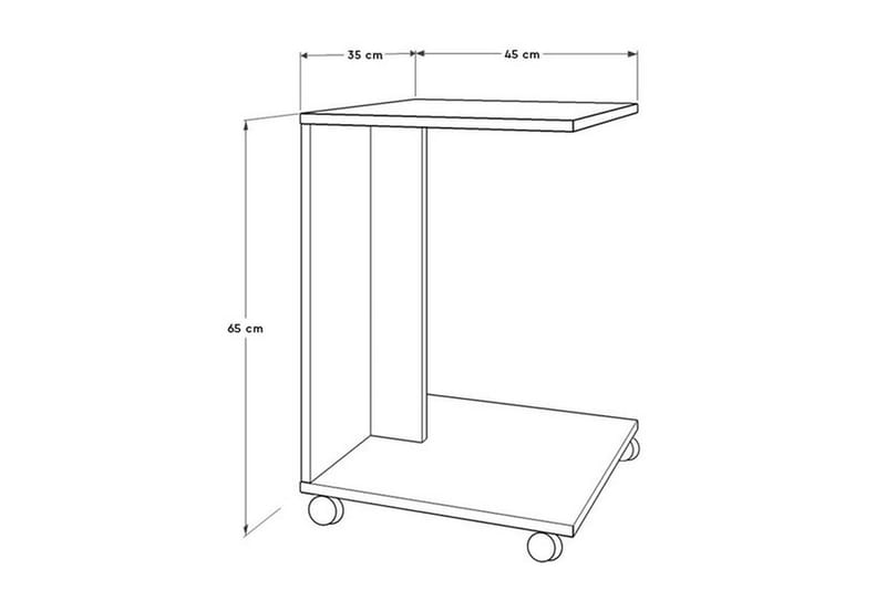 Sidobord Ajit 35x65 cm Brun - Hanah Home - Möbler - Bord & matgrupp - Avlastningsbord & sidobord - Brickbord & småbord