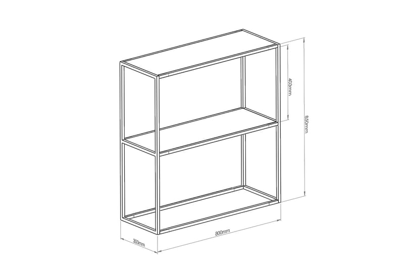 Sidobord Andas 80 cm - Svart - Möbler - Bord & matgrupp - Avlastningsbord & sidobord - Lampbord & sidobord