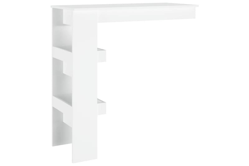 beBasic Barbord väggmonterat vit 102x45x103,5 cm konstruerat trä - White - Barbord & ståbord