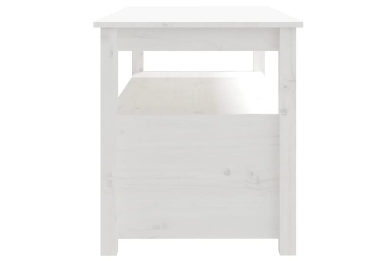 beBasic Soffbord vit 102x49x55 cm massiv furu - White - Möbler - Bord & matgrupp - Soffbord