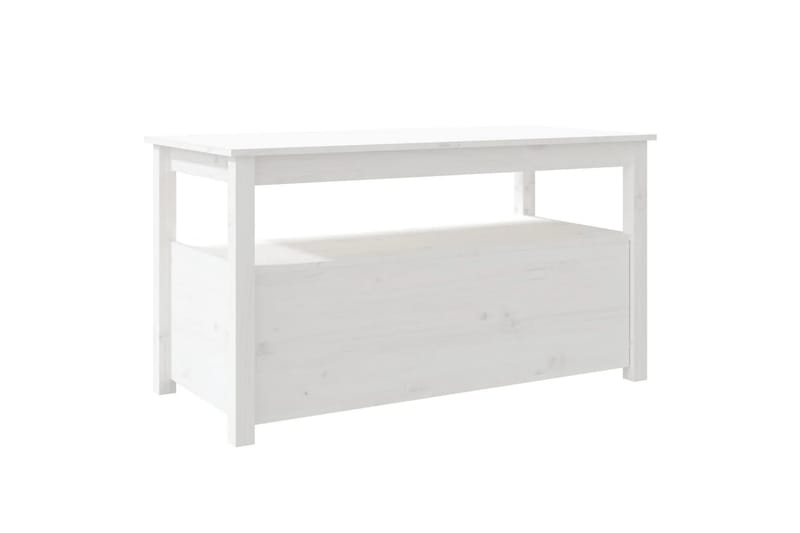 beBasic Soffbord vit 102x49x55 cm massiv furu - White - Möbler - Bord & matgrupp - Soffbord