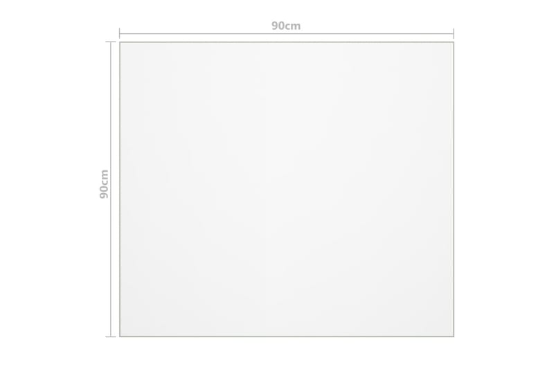 Bordsskydd genomskinligt 90x90 cm 2 mm PVC - Transparent - Möbler - Bord & matgrupp - Bordstillbehör