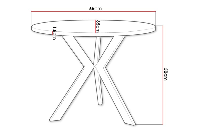 Froma Soffbord 65 cm - Beige/Svart - Möbler - Bord & matgrupp - Soffbord