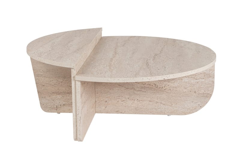 Georgette Soffbord 90 cm - Travertine - Möbler - Bord & matgrupp - Soffbord